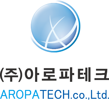 (주)아로파테크의 회사 CI